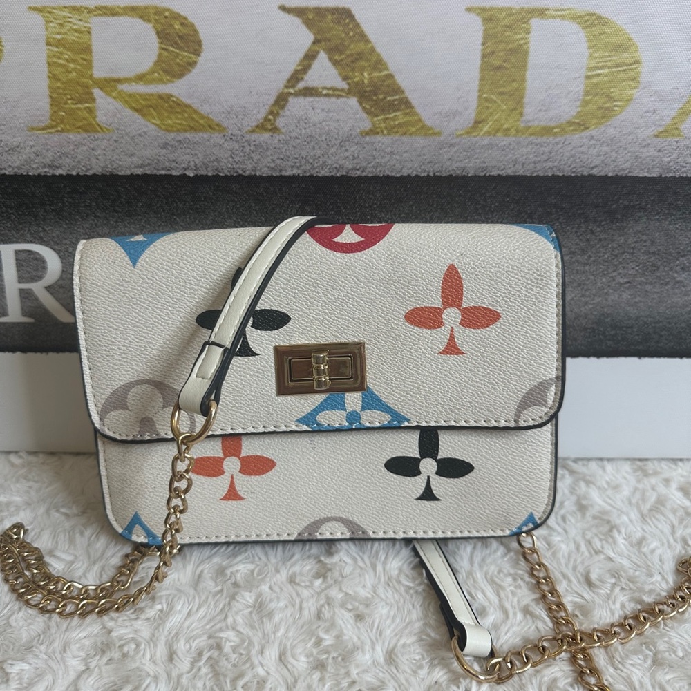 Stylish Cream Designer inspired Crossbody Bag